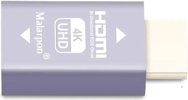 Alt view image 5 of 5 - Malarpon Hdmi Edid Emulator Passthrough 3rd Generrtion Aluminum fit Headlesskeep The EDID of The Monitor Active Switches and Extenders 3840x2160@59Hz 6P