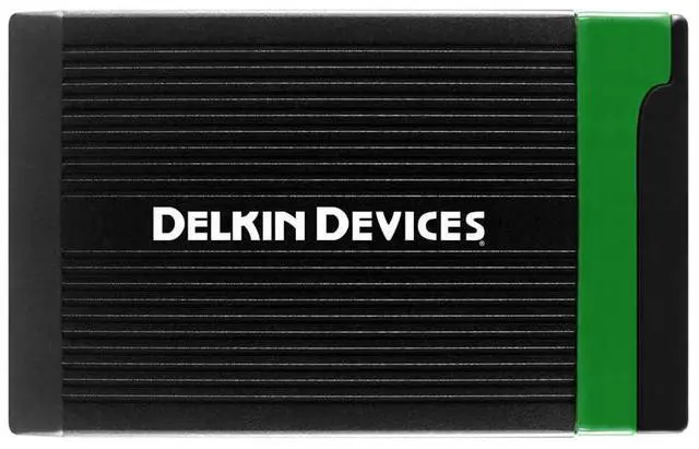 Alt view image 2 of 5 - Delkin Devices USB4 CFexpress Type B Card Reader  40Gbps Compatible with Thunderbolt, Aluminum Build, Plug & Play, Built-in Card Storage, Windows & Mac Compatible (DDREADER-60)