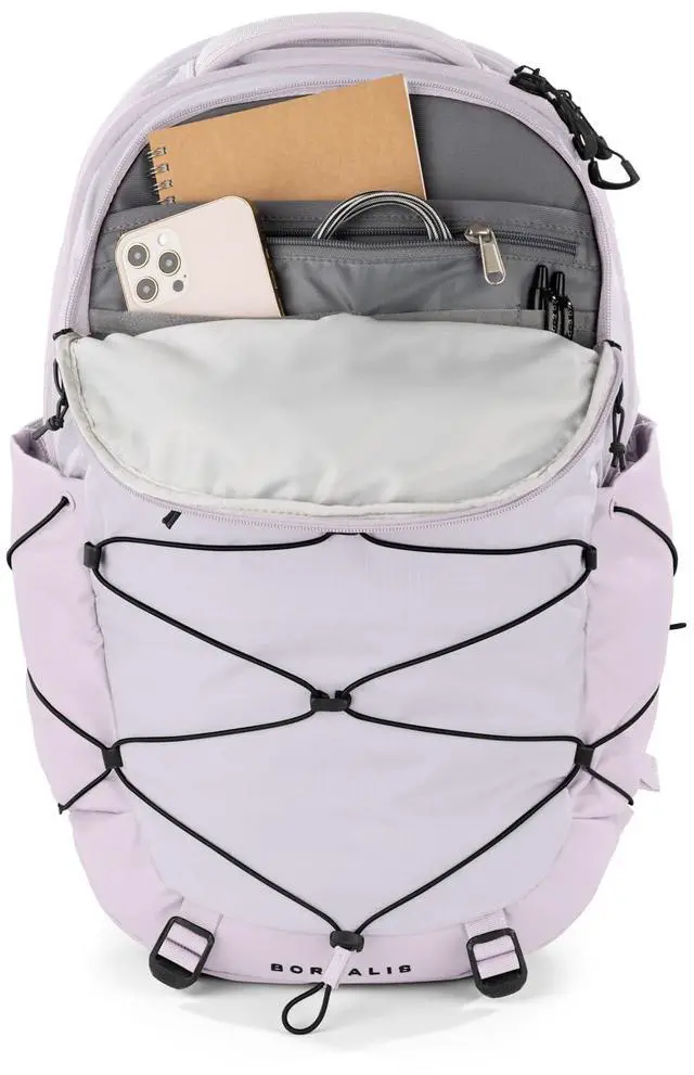 Alt view image 4 of 5 - THE NORTH FACE Women's Borealis Commuter Laptop Backpack, Lavender Fog/TNF Black/, One Size