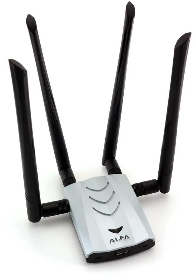 Main image of ALFA AC1900 WiFi Adapter - 1900 Mbps 802.11ac Long-Range Dual Band USB 3.0 Wi-Fi Network Adapter w/4x 5dBi External Dual-Band Antennas, TAA Compliant