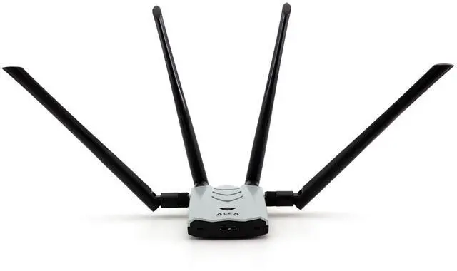 Alt view image 3 of 5 - ALFA AC1900 WiFi Adapter - 1900 Mbps 802.11ac Long-Range Dual Band USB 3.0 Wi-Fi Network Adapter w/4x 5dBi External Dual-Band Antennas, TAA Compliant