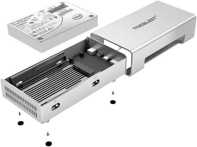 Alt view image 2 of 5 - USB4& OCULINK to U.2 NVMe SSD Enclosure; Up to 7000Mb/s in OCULINK Mode, USB4 40Gbps to U.2(SFF-8639) PCIe Adapter Compatible with Thunderbolt 5/4/3 USB3.2/3.1