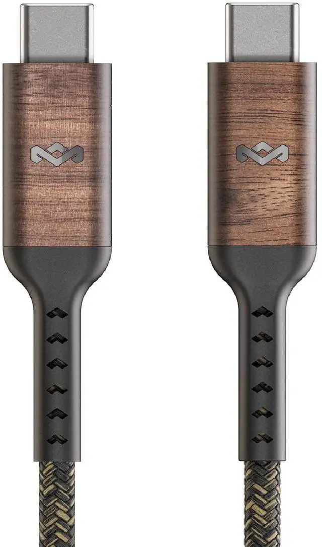 Alt view image 2 of 5 - House of Marley Rewind USB-C to USB-C Cable: Braided Charging Cable, USB-IF and MFI-Certified, 10ft Long, Made with Sustainable Materials