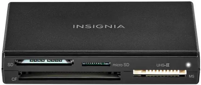 Alt view image 5 of 5 - Insignia USB 3.0 Multi 4-Slot Memory Card Reader with 3.9ft Cable, Support SDXC, microSDXC, MS pro, MS PRO Duo, MS PRO-HG Duo, Compact Flash Type I, Compatible with MacBook, iPad, Galaxy S21, Black