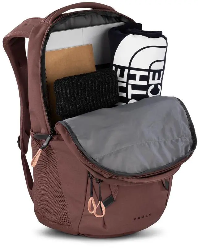 Alt view image 5 of 5 - THE NORTH FACE Women's Vault Everyday Laptop Backpack - PFAS Free, Marron Purple/Pink Clay, One Size