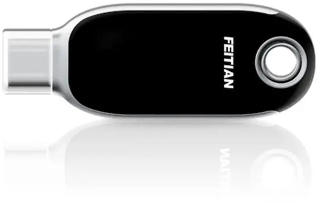 Alt view image 2 of 2 - FEITIAN K40 Plus - USB Security Key - Two Factor Authenticator - USB-C with NFC, FIDO2, PIV - Help Prevent Account Takeovers