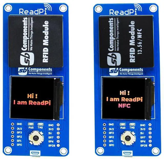 Main image of ReadPi - RFID/NFC Reader Powered with Raspberry Pi Pico W and ESP32 for RFID125KHz / NFC 13.56 MHz Radio Frequency Identification Module with 1.32 Display, RF IC Card Reader Sensor Module