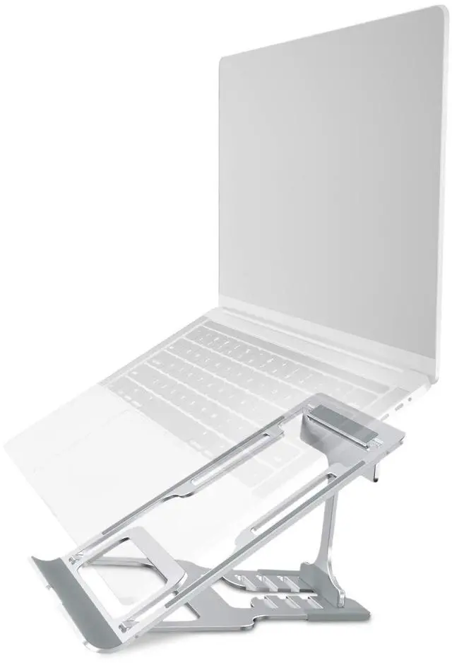 Main image of Nillkin Laptop Stand, FlexDesk Laptop Riser with Antiskid Silicone and Protective Hooks, Adjustable Aluminum Desktop Holder for MacBook, HP and Other 11-17 Inch Notebook (Medium)
