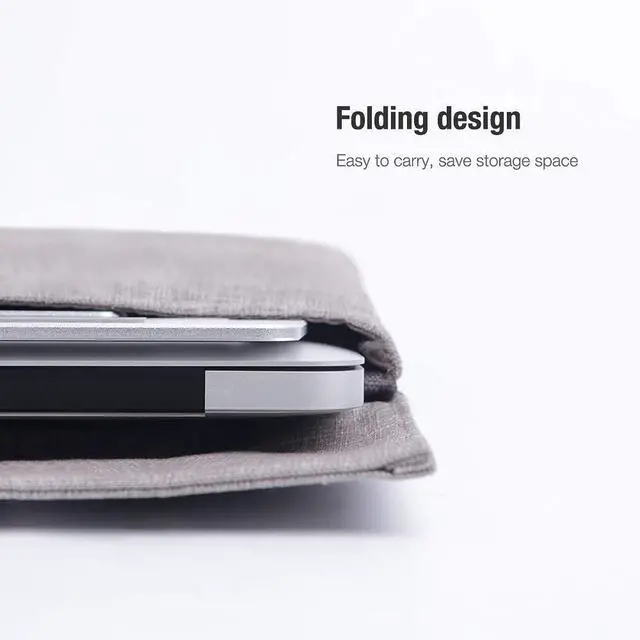 Alt view image 5 of 5 - Nillkin Laptop Stand, FlexDesk Laptop Riser with Antiskid Silicone and Protective Hooks, Adjustable Aluminum Desktop Holder for MacBook, HP and Other 11-17 Inch Notebook (Medium)