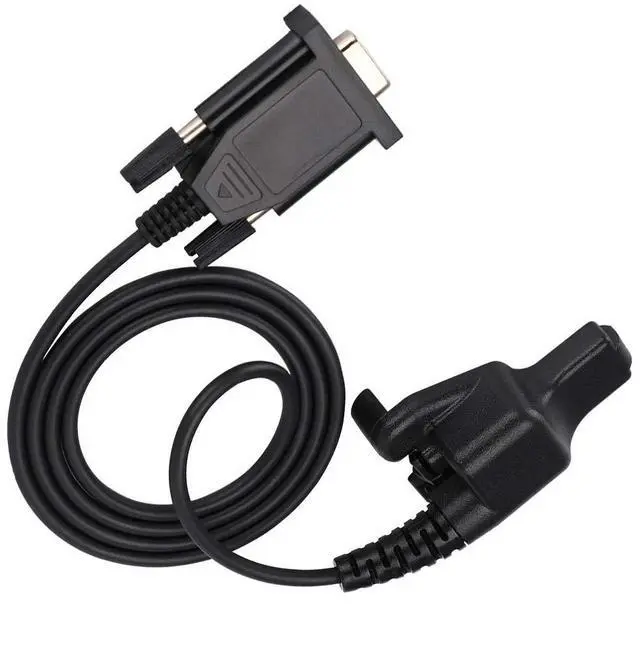 Alt view image 3 of 5 - Qiilu Programming Cable, USB RS232 Serial Port, 1M/3.3ft, Black, For HT1000 MTS2000 XTS3000, Walkie-Talkie Programming
