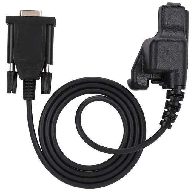 Alt view image 2 of 5 - Qiilu Programming Cable, USB RS232 Serial Port, 1M/3.3ft, Black, For HT1000 MTS2000 XTS3000, Walkie-Talkie Programming