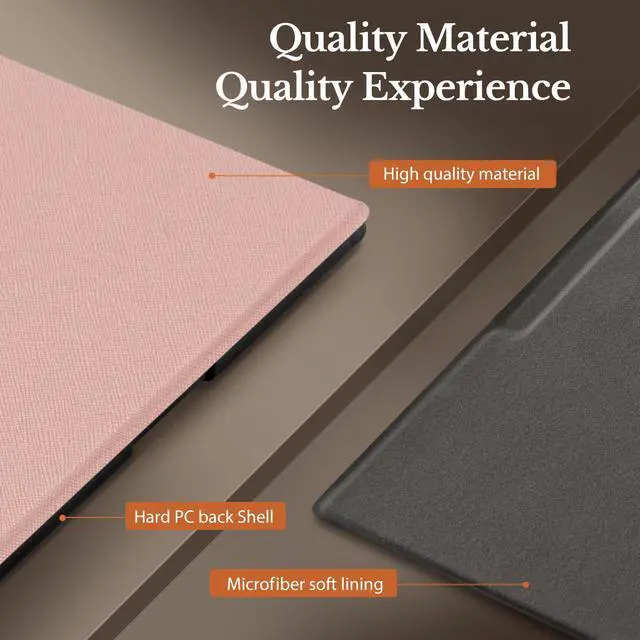 Alt view image 5 of 5 - CoBak Case for Remarkable Paper Pro Color Tablet 11.8" 2024 Released- Smart Auto Sleep/Wake Folio Lightweight Protective Cover with Built-in Pen Holder and Nibs Holder (Rosegold)