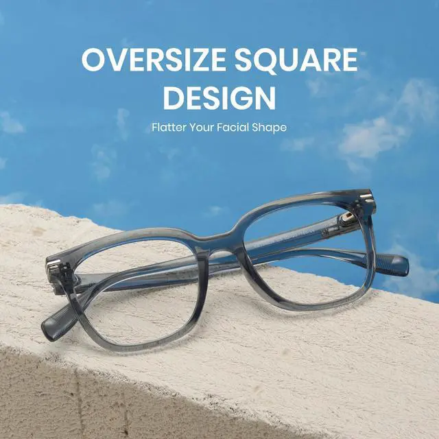 Alt view image 5 of 5 - Cyxus Blue Light Blocking Glasses Stylish Acetate Frame for Women Men Lightweight Comfortable for Cpmputer Work Gaming 8191T43