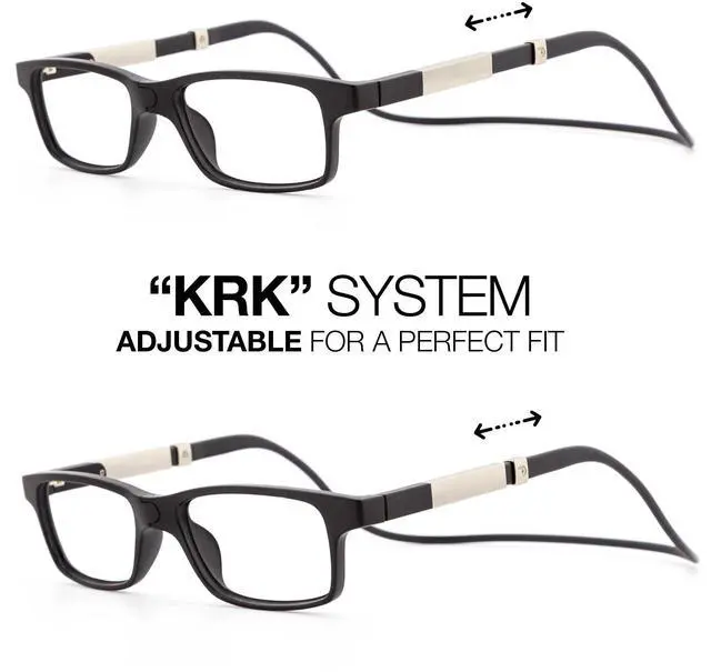 Alt view image 4 of 5 - DIDINSKY Reading Glasses with Magnets and Anti Blue Light Filter. Magnetic Readers for Men and Women with Anti-Reflective Lenses. Graphite +3.0  DIKRIK THYSSEN