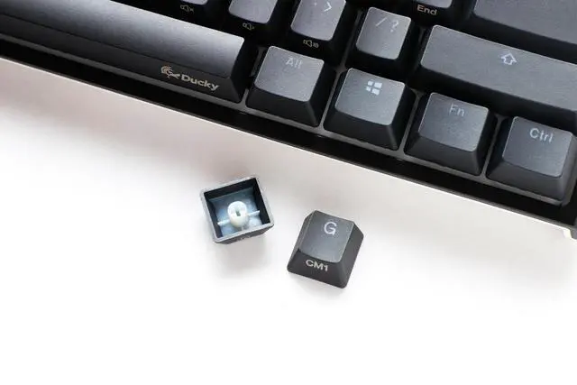 Alt view image 3 of 5 - Ducky One 2 Pro 60% Mechanical Keyboard: QUACK Mechanics Dampening, Cherry MX2A Blue Switches, High-Density PBT doubleshot Keycaps, RGB, US, Blackout