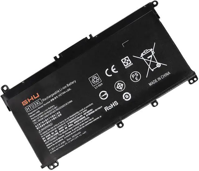 Alt view image 3 of 5 - GHU HT03XL HTO3XL L11119-855 Battery for HP 14-CE 14-CF 14-CK 14-DH 15-CR 15-CS 15-CW 15-DA 15-DB 15-DW 15-DY 17-by 17-CA 11.55V 41.9Wh