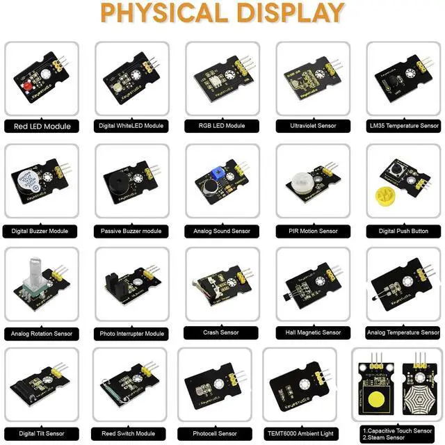 Alt view image 4 of 5 - KEYESTUDIO 37 Sensors Starter Kit with Microbit V2.2 Board, Easy to Learn Microbit V2 Coding for Beginners Teens Adults