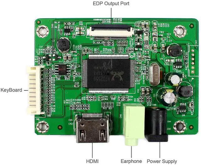 Alt view image 3 of 5 - LCD Controller Board for 11.6" 13.3" 14" 15.6" 1366x768 30 Pin eDP LCD Screen Panel