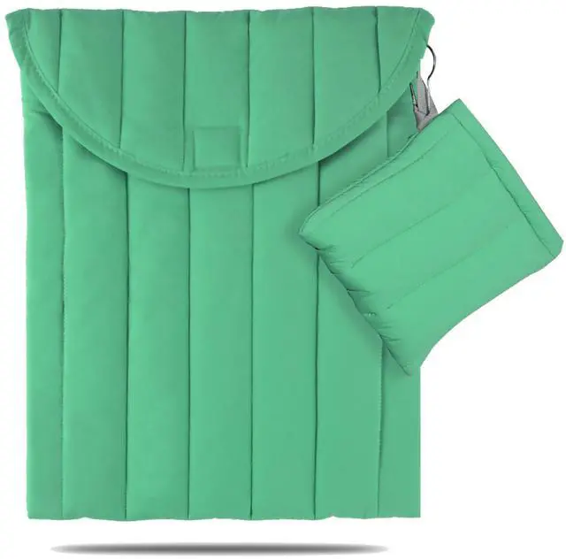 Main image of Puffy Laptop Sleeve Set 15-16 Inch Light Green, Protective Carrying Case with Data Cable Package, Cute Case Bag Compatible with 15 and 16 Inch Laptops, for MacBook Air M2 M1, Asus/Dell Xps/Lenovo