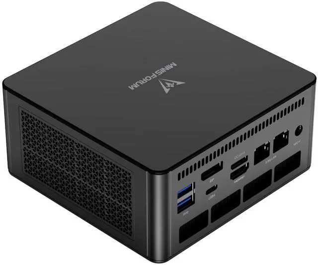 Main image of MINISFORUM UM890 Pro Mini PC AMD Ryzen 9 8945HS(8C/16T, up to 5.2GHz) Barebone Version, 2xUSB4(PD 8K)|1xHDMI|1xDP Four Outputs, 2X RJ45, BT5.2 4xUSB3.2 AMD Radeon 780M Graphics Micro Computer