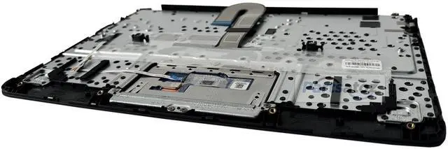 Alt view image 3 of 5 - Rinbers Laptop Palmrest Upper Case with US Keyboard Touchpad Assembly Replacement for HP Chromebook 11 G8 EE G8 EE Touch TPN-Q232 L90338-001 L90339-001 Top Cover Gray