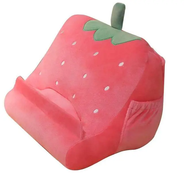 Main image of Tablet holder pillow, reading pillow, reading stand, fruit pillow holder, plush holder for bed sofa for iPad Pro Air Mini, books, other tablet, eReaders