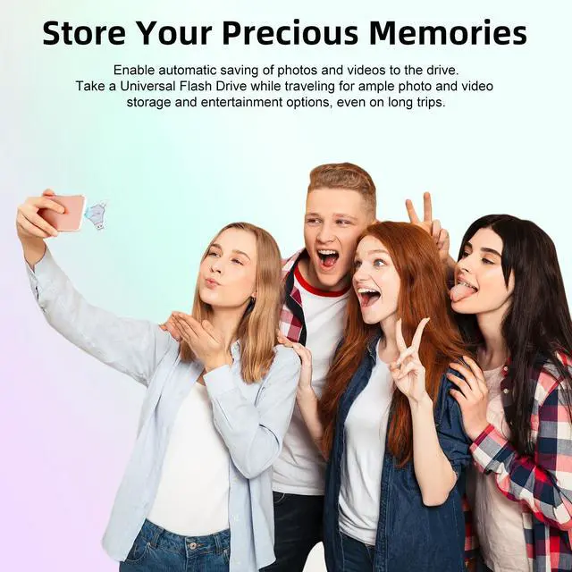 Alt view image 3 of 5 - MFi Certified USB 3.0 Flash Drive 128GB for iPhone, 3in1 External Memory Photo Keeper Storage Stick for Picture/Video/Data Saver/Backup, High Speed Thumb/Jump/Hard Drives for iPhone/iPad/Android/PC