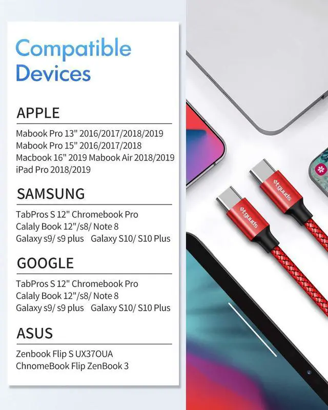 Alt view image 4 of 5 - etguuds [30ft/9m] USB C Cable, Extra Long USB-C to USB-C Cable Fast Charging, Type C 2.0 to Type C Cable PD Charger Power Cord for Galaxy pad Pro Switch Pixel & USB-C Phone Tablet Laptop