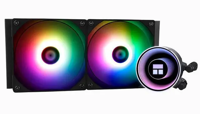 Main image of Thermalrlght Frozen Notte 240 Black ARGB V2 Water Cooling CPU Cooler,240 Black CPU Cooler Specifications, Double PWM Fans,S-FDB V2 Bearings,Suitable for Intel LGA 1700/1851/1151/1200/2011,AMD/AM4 AM5