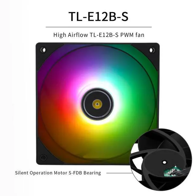 Alt view image 2 of 5 - Thermalrlght Frozen Notte 240 Black ARGB V2 Water Cooling CPU Cooler,240 Black CPU Cooler Specifications, Double PWM Fans,S-FDB V2 Bearings,Suitable for Intel LGA 1700/1851/1151/1200/2011,AMD/AM4 AM5