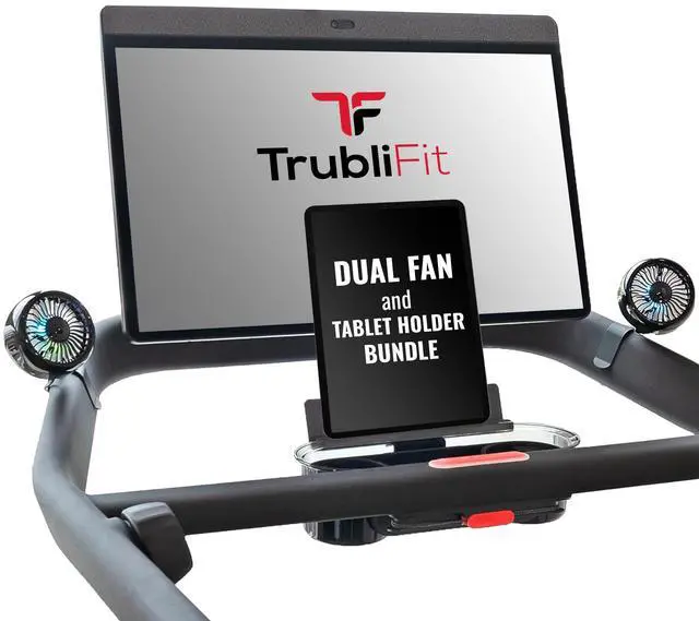 Main image of Dual Fan and iPad Holder Bundle for The Peloton Tread - Tablet Mount and Custom Fan for Peloton Treadmill - Accessories Set for The Peloton Tread