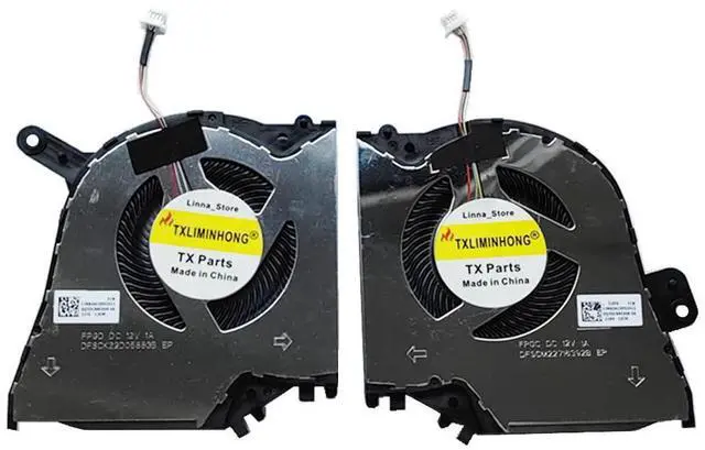 Alt view image 2 of 2 - TXLIMINHONG New Compatible CPU and GPU Cooling Fan for ASUS ProArt Studiobook 16 OLED Pro H5600 W5600 H7600 W7600 Series FPGD FPGC DFSCK22D05883B DFSCM22716392B 13NB0XC0P01011 13NB0XC0P02011 DC 12V 1A