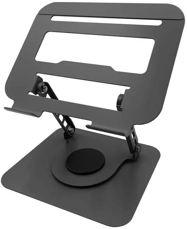 Main image of WHuaRunSen Adjustable Laptop Stand, Desk Laptop Lift, Supports 360-degree Free Rotation, Ergonomic Computer Stand, Suitable for laptops and Tablets Under 17 inches, Black