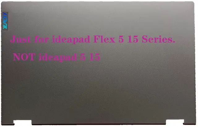Main image of Replacement Laptop LCD Back Cover Top Case Rear Lid for Lenovo ideapad Flex 5-15IIL05 5-15ITL05 5-15ALC05 5CB0Y85681 5CB1B02477 Grey
