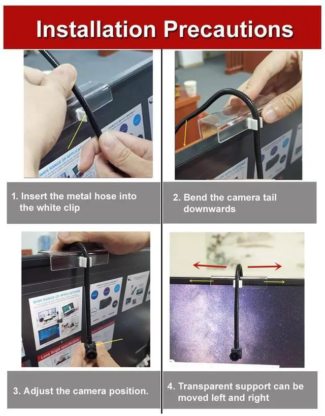 Alt view image 5 of 5 - Full HD 1080P Webcam, USB Center Webcam with Built in Microphone, Computer Web Camera, Plug and Play, for Zoom Skype Hangouts, for PC Laptop Conferences