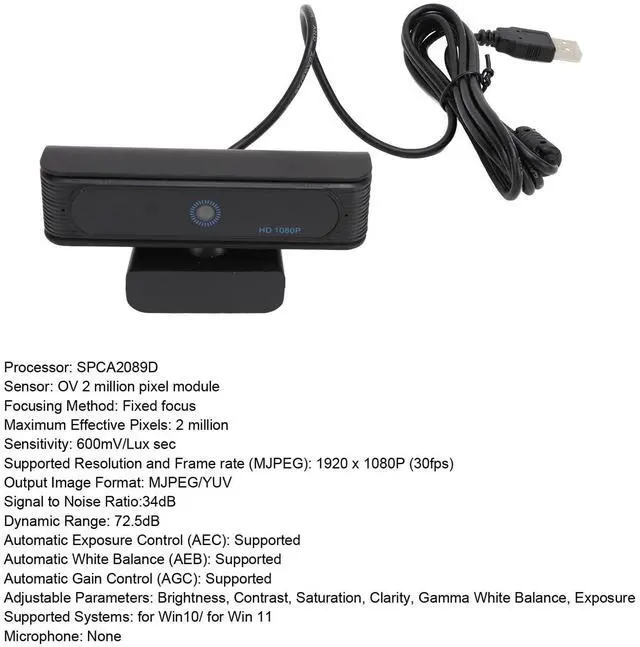Alt view image 3 of 5 - Zopsc 4K Webcam for PC, IR Facial Recognition Camera with Full HD Wide Angle Lens, 1080p HD Video Conferencing Camera for Computer Laptop, for Wins 10 11
