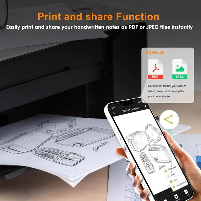 Alt view image 3 of 5 - Yuan Smart Writing Set, Smart Notebook + Smart Pen, Digital Notebook, Real-time Sync for Digitizing, Storing APP you can add labels and share