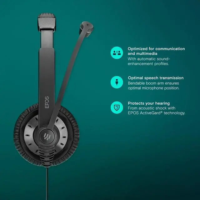 Alt view image 3 of 5 - SC 75 USB MS Binaural USB Headset