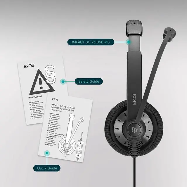 Alt view image 5 of 5 - SC 75 USB MS Binaural USB Headset