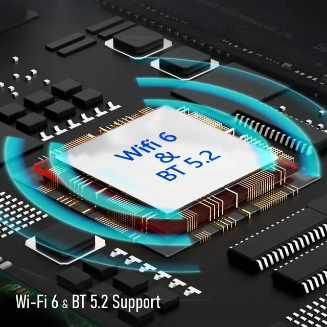 Alt view image 5 of 5 - F8 Mini PC, Intel 13th Raptor Lake i5-13420H, 16GB DDR4 RAM, 512GB M.2 SSD, Support 8K, Four Display, HDMI x2, USB3.2 Gen 1 x2, USB2.0 x2, Type-C x2, WiFi6/BT5.2, 2.5GB LAN x 1, Win11 Pro