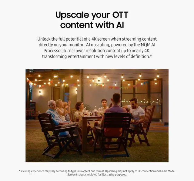 Alt view image 5 of 5 - SAMSUNG 32-Inch M8 (M80D) Series 4K UHD Smart Monitor with Streaming TV, Speakers, HDR10+, AI Upscaling, USB-C, Ergonomic Stand, SlimFit Camera, Gaming Hub, LS32DM801UNXZA, 2024