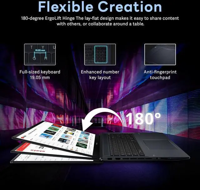 Alt view image 4 of 5 - ASUS Vivobook 17 inch Laptop Windows 11 - Intel Core i3-1215U Beat i7-1195G7-17.3 Large Screen FHD - Office365 One Year -16GB RAM -1TB SSD -Computadora Portatil -Long Battery Life -Wi-Fi 6E -2024