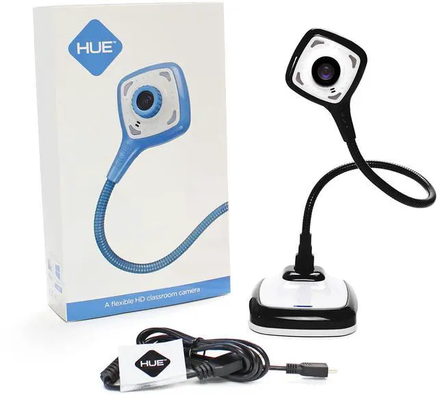 Alt view image 3 of 5 - HUE HD Pro Flexible USB 11x17 Document Camera and Classroom Visualizer for Teachers: Built-in Microphone/Lights, Windows, macOS, Chromebook Compatibility (Black Camera)