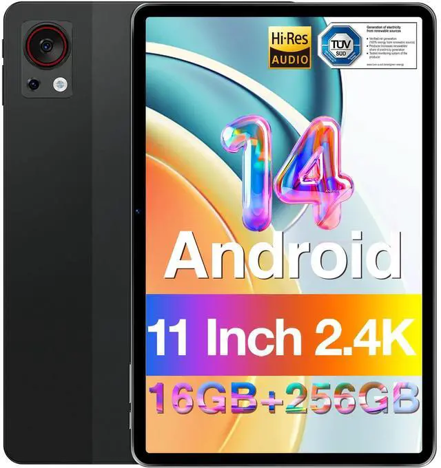 Main image of DOOGEE T30S Android 14 Tablet 2.4K, 11 Inch Tablet 16GB RAM 256GB ROM, 8580mAh Battery, Octa Core Gaming Tablets with Dual SIM 4G, TUV Certified and 4 Hi-Res Audio Speakers, 5G WiFi Tablet, Black