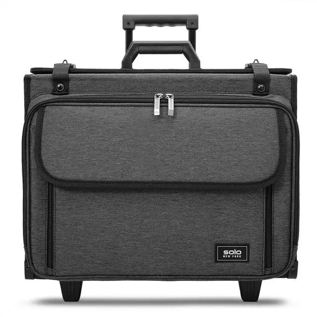 Main image of Solo New York Morgan Rolling Catalog Case, Gray, Made from Recycled Materials