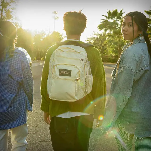 Alt view image 5 of 5 - JanSport Cool Backpack with 15-inch Laptop Sleeve, Large Computer Bag Rucksack with 2 Compartments, Ergonomic Straps, Painterly Mushrooms