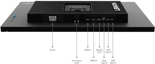 Alt view image 4 of 4 - Lenovo Legion Gaming Monitor - 27"" QHD (2560x1440) IPS - Up to 180Hz - 0.5ms Response Time - 99% sRGB - 1.07 Billion Color - DisplayHDR 400 - AMD FreeSync Premium - Low Blue Light, Black
