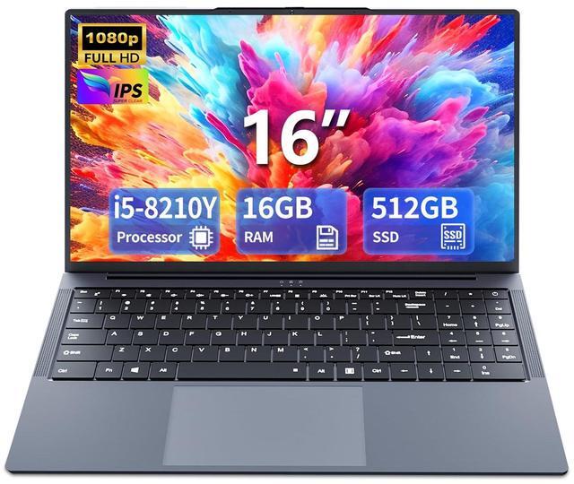 Main image of Gaming Laptop i5, 16 inch Laptops, Laptop Computer Up to 3.60GHZ,Traditional Laptop Computers for 16GB RAM 512GB SSD, Business Laptop with Full HD 1920X1200 Display 180 Angle Opening WIFI 5 Lap top