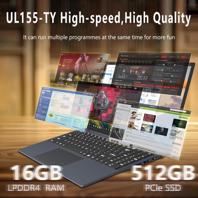 Alt view image 5 of 5 - Gaming Laptop i5, 16 inch Laptops, Laptop Computer Up to 3.60GHZ,Traditional Laptop Computers for 16GB RAM 512GB SSD, Business Laptop with Full HD 1920X1200 Display 180 Angle Opening WIFI 5 Lap top