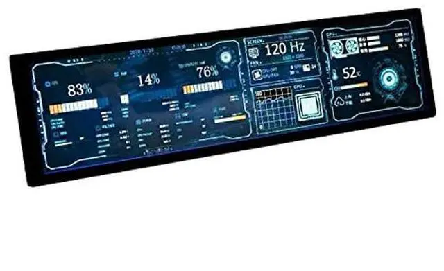Main image of EDIY 8.8 inch IPS Screen AIDA64 CPU Temperature Monitor 1920x480 LED Display for Cars Monitor GPU Computer Case Sub Screen Raspberry Pi MIPI DIY Kits